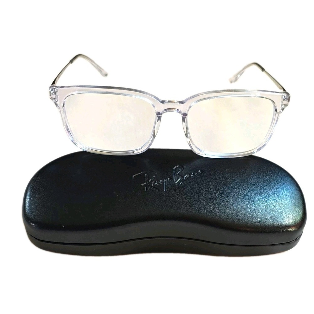 Ray-Ban RB5437 2001 Clear Transparent Square Eyeglass Frames 53 17 140 Excellent